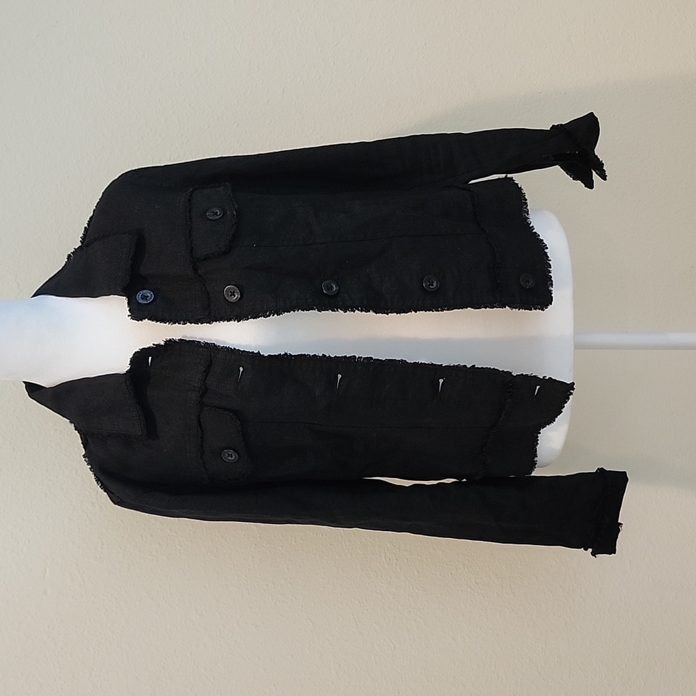 Tommy Bahamas XS 100% Linen Black Sheer Fresh